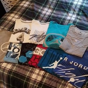 10 jordan tee shirts size medium